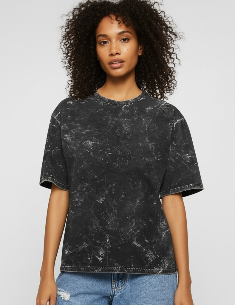 Unisex Acid Washed Oversized Tee