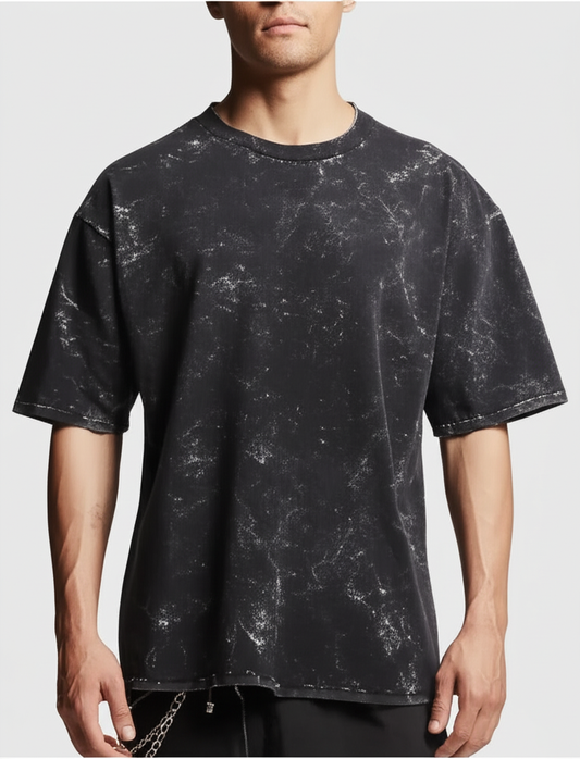 Unisex Acid Washed Oversized Tee